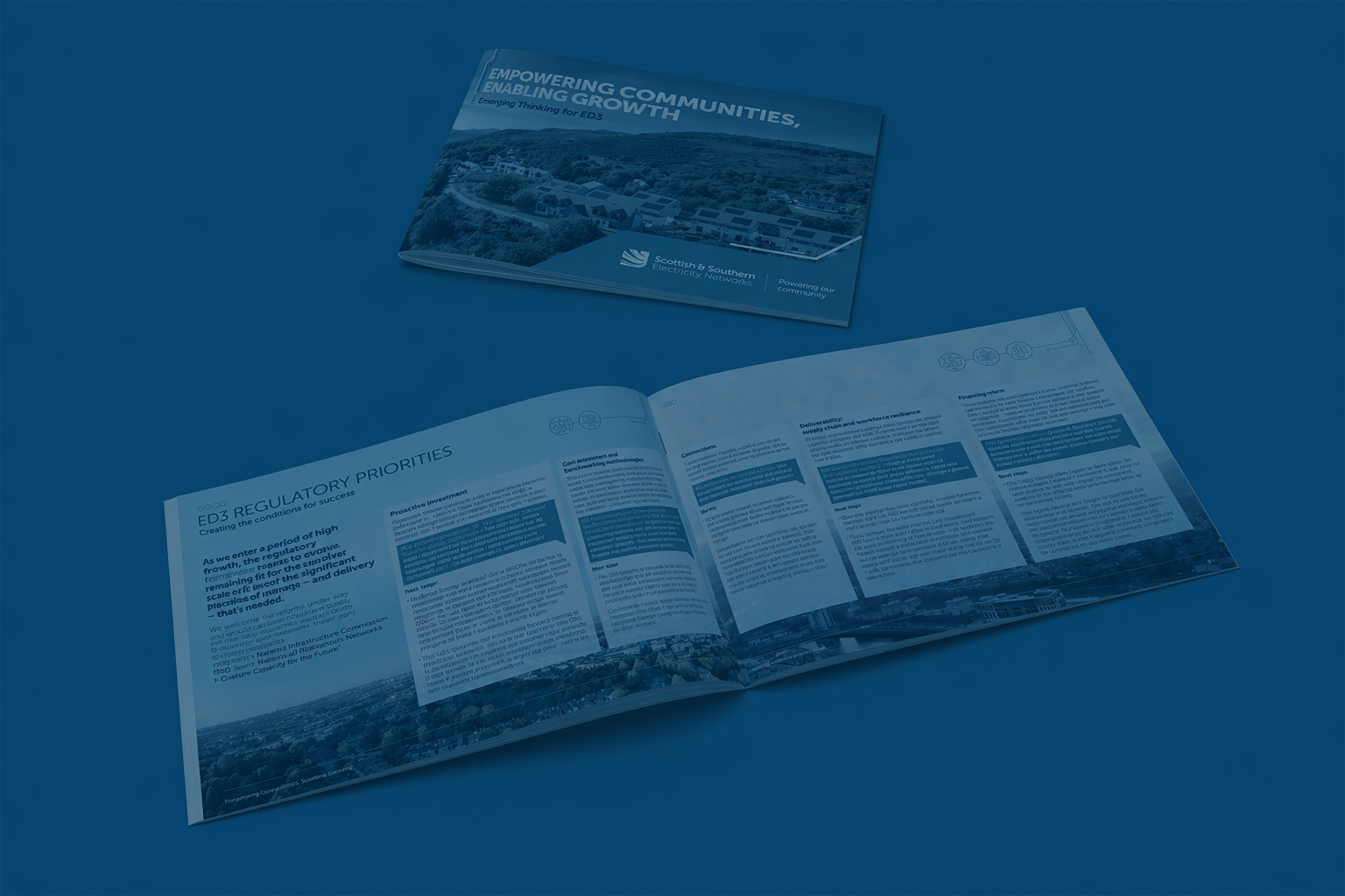 Picture of ED3 Strategy booklet with page open.