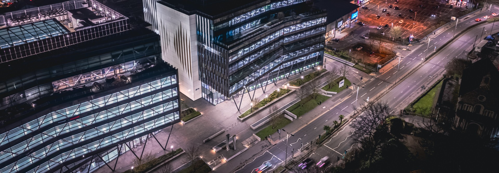 Overhead image of a high street in Forbury